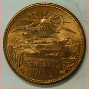 Mexico 20 cent. 1952